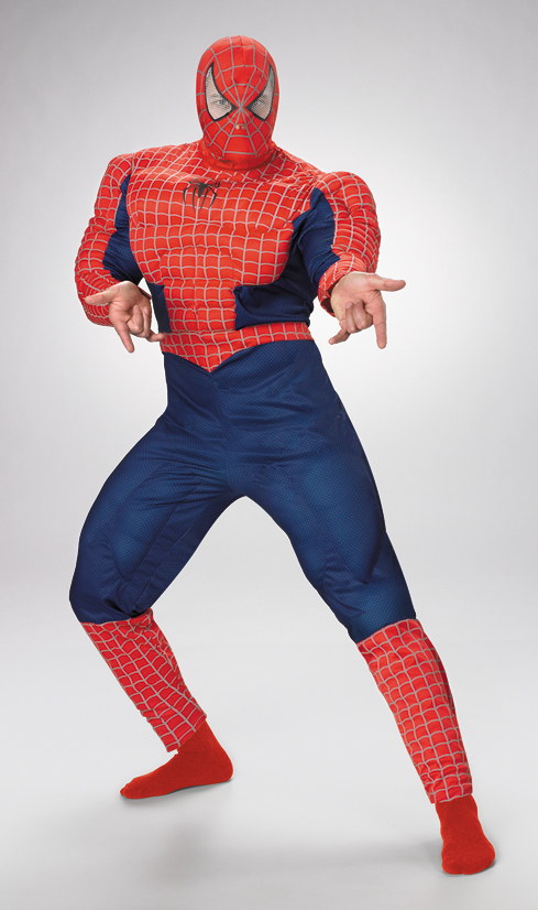 Adult Spider-Man Deluxe Costume - Click Image to Close