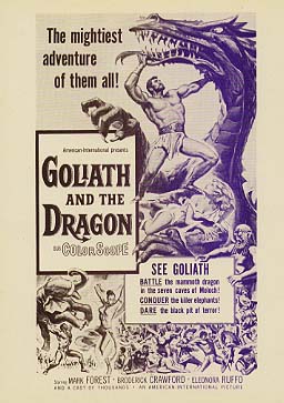 GOLIATH AND THE DRAGON Mark Forest, Broderick Crawford