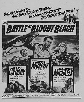 BATTLE AT BLOODY BEACH Audie Murphy, Gary Crosby - Click Image to Close