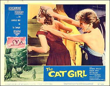 Cat Girl Barbara Shelly Robert Ayers Shelly and Kallaard shown fighting