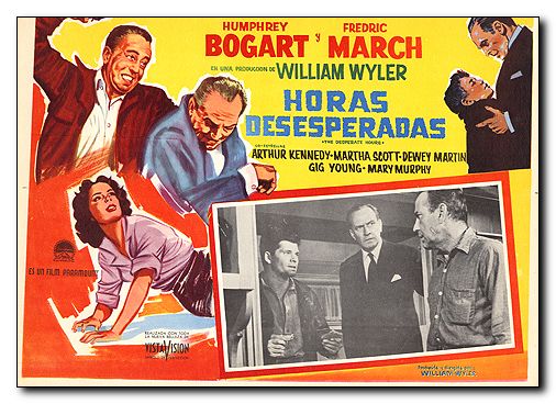 Desperate Hours Humphery Bogart Fredric March Maria Scott Gig Young 2 - Click Image to Close