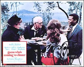 Guess Who's Coming To Dinner Spencer Tracy, Sidney Poitier, Katherine Hepburn 1967 # 2