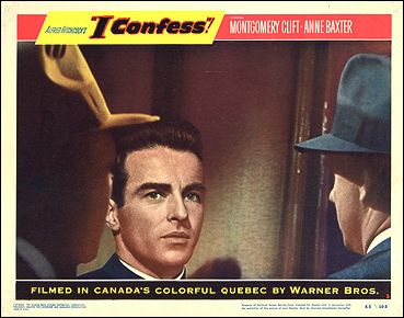I Confess Montgomery Clift pictured Anne Baxter Hitchcock