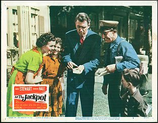 JACKPOT James Stewart, Barbara Hale pictured 1950 # 5