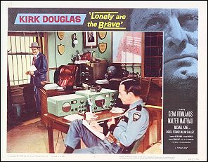 LONELY ARE THE BRAVE Kirk Douglas Michael Kane # 7 1962