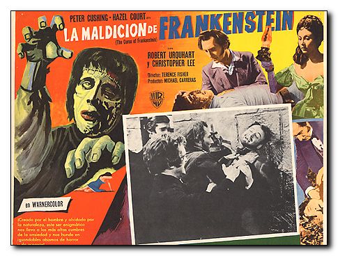 Curse of Frankenstein Peter Cushing Christopher Lee - Click Image to Close