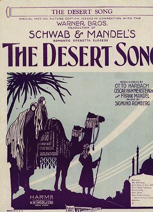Desert Song Schwab and Mendel's 1929 - Click Image to Close