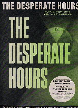 Desperate Hours Humphrey Bogart Fedric March 1955 - Click Image to Close