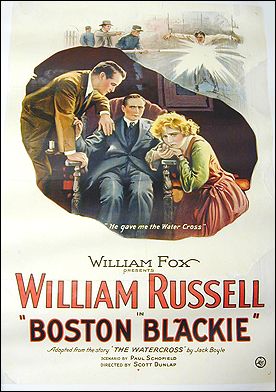 Boston Blackie William Russell Silent 1923 ORIGINAL LINEN BACKED 1SH
