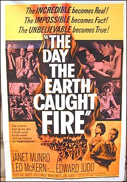 Day the Earth Caught Fire Janet Munro, Leo McKern 1962 one sheet