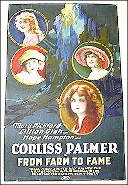 From Farm to Fame Mary Pickford 1922 ORIGINAL LINEN BACKED 1SH