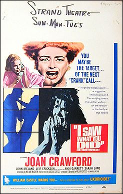 I Saw What You Did Joan Crawford William Castle 2