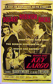 KEY LARGO H.Bogart, E.Robinson, L.Bacall