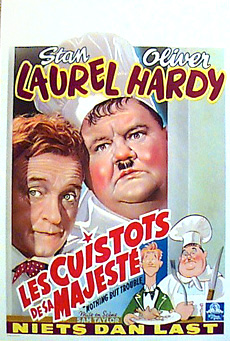 NOTHING BUT TROUBLE Stan Laurel, Oliver Hardy
