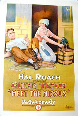 Meet The Missus Hal Roach Morgam Litho 1924 ORIGINAL LINEN BACKED 1SH