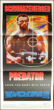 Predator Australian Arnold Schwarzeneggar, Carl Weathers 1987