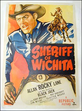Sheriff of Wichita Rocky Lane 1949 ORIGINAL LINEN BACKED 1SH