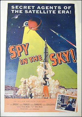 Spy in the sky 1958 ORIGINAL LINEN BACKED 1SH