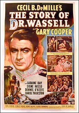 Story of Dr. Wassell Gary Cooper morgan litho 1944 Linen backed