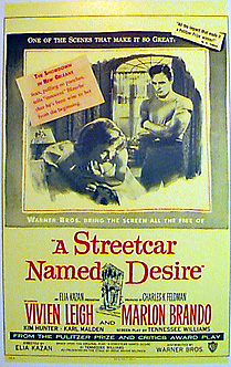 STREET CAR NAMED DESIRE Marlon Brando Vivien Leigh