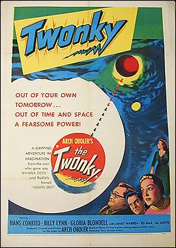 Twonky sci-fi 1953 ORIGINAL LINEN BACKED 1SH