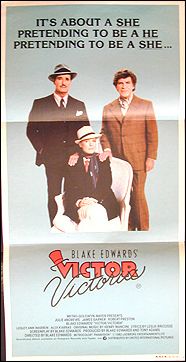 Victor Victoria Julie Andrews, James Garner, Robert Preston Australian 13 x 27