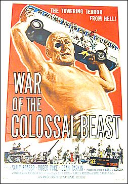 War of the Colossal Beast 1958 ORIGINAL LINEN BACKED 1SH
