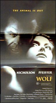 Wolf Jack Nicholson, Michelle Pfeiffer Australian 13 x 25 1994