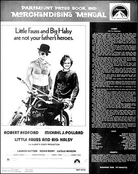 Little Fauss and Big Halsy Robert Redford Michael Pollard 1970
