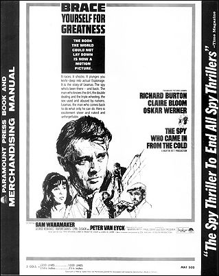 Spy Who Came in from the Cold Richard Burton 1966 - Click Image to Close