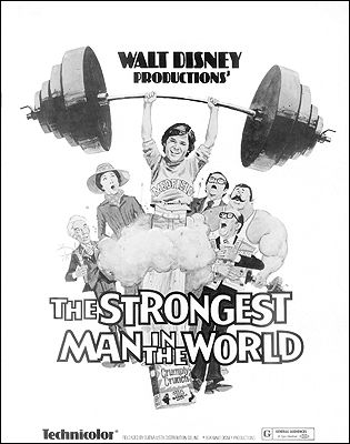Disney Strongest man in the World 2 Kurt Russell 1975 - Click Image to Close