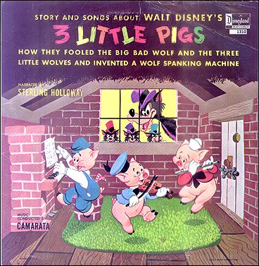 3 Llittle Pigs Walt Disney - Click Image to Close