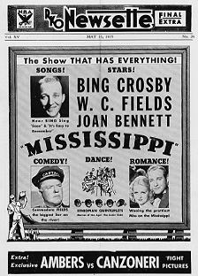 Mississippi Bing crosby W.C. Fields Joan Bennett