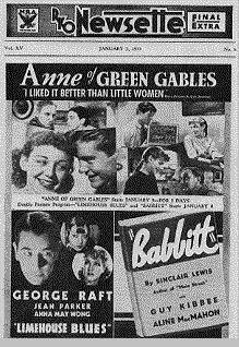 Anne of Green Gables Limehouse Blues George Raft Anna May Wong Jean Parker