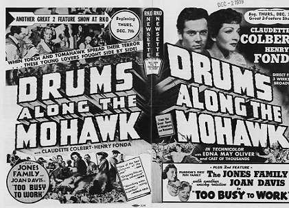Drums Along the Mohawk Claudette Colbert Henry Fonda - Click Image to Close