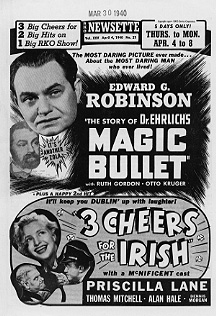 Magic Bullet Edward G. Robinson 3 cheers for the Irish Prisilla Lane - Click Image to Close