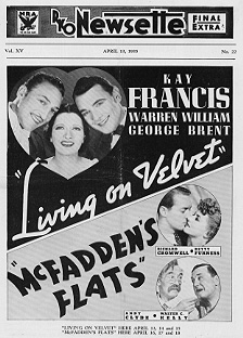Living on Velvet Kay Francis McFadden's Flats'