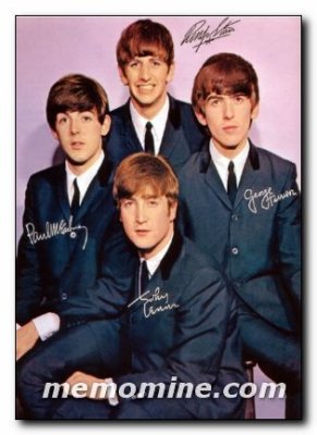 Beatles signed by 4