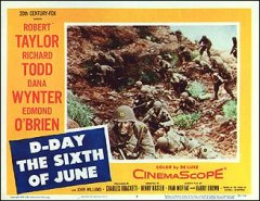 D-DAY THE SIXTH OF JUNE #3 from the 1956 movie. Staring Robert Taylor, Edmond O'Bria