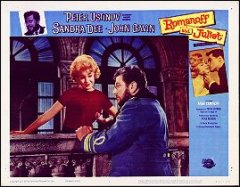 ROMANOFF AND JULIET PETER USTINOV SANDRA DEE JOHN GAVIN