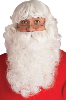 Deluxe Santa Beard & Wig Set