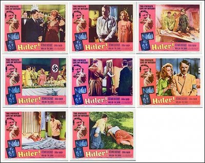 HITLER Richard Basehart 1962 8 card set in original wraper