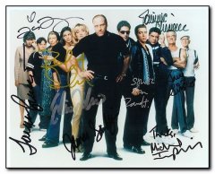 Sopranos cast autographs 10 + singatures a great piece