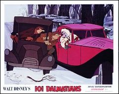 101 Dalmations Disney 1970's in cars