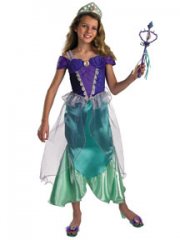 ARIEL PRESTIGE Girl Costume Size 4-6X + ARIEL TIARA!!!