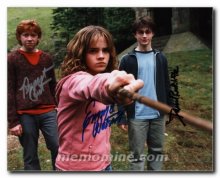 Harry Potter cast signed by three