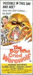 Boy Who Cried Werewolf Australian Daybill 1973 stone litho