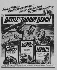 BATTLE AT BLOODY BEACH Audie Murphy, Gary Crosby