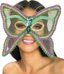 Mardi Gras Butterfly Mesh Mask