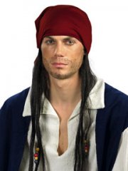Bandana w/ Hair Adult Disney Pirates of the Caribbean